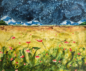 Midnight Meadow | 60” x 72