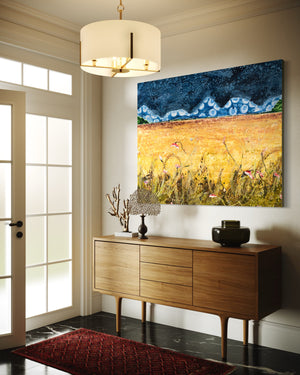 Stargazer I: Golden | 60” x 48