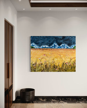 Stargazer I: Golden | 60” x 48