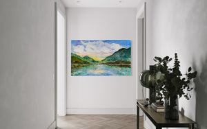 Traveling Dreams: Reflecting | 36" x 60"