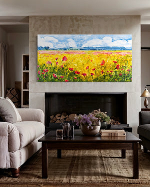 SOLD | Traveling Dreams: Aglow | 36" x 72"