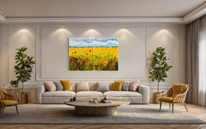 SOLD |Traveling Dreams | 48" x 72" diptych