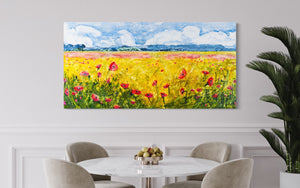 SOLD | Traveling Dreams: Aglow | 36" x 72"