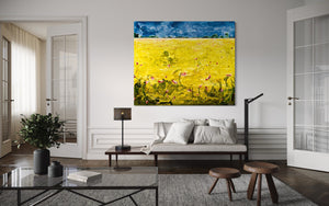 SOLD : Traveling Dreams: Midnight Meadow | 60" x 72"