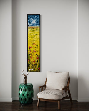 SOLD |Slice of Serenity: Midnight Meadow | 72" x 16"