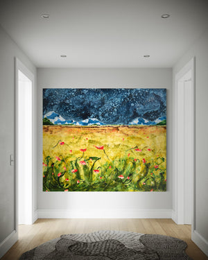 Midnight Meadow | 60” x 72