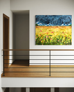 Midnight Meadow | 60” x 72