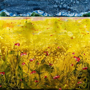 SOLD | I'll Meet You There: Midnight Meadow | 60" x 60"